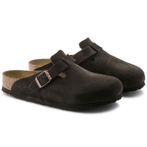 BIRKENSTOCK Women’s Boston Soft Footbed Suede Leather Clog EU 36
